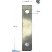 Floor protection mat | made from recycled plastic | Accessories: | Stainless steel connectors for floor protection mats type L